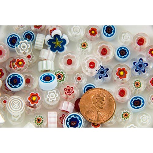 Devardi Glass COE 90 Hi-Def Premium Fire-Polished Millefiori 2 oz ...