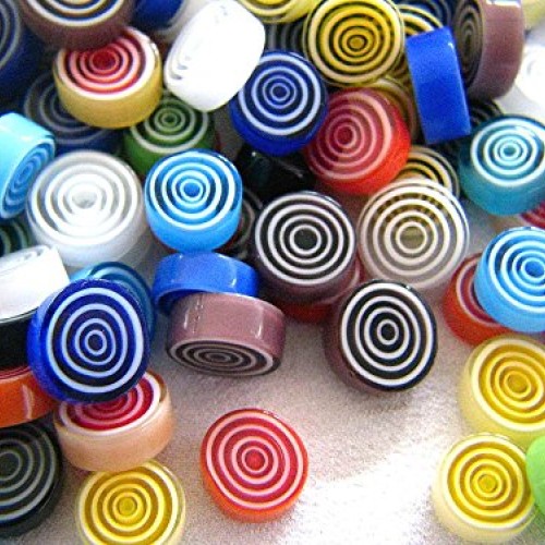 Devardi Glass COE 90 Millefiori Hi-Def Premium Fire-Polished Bulls...