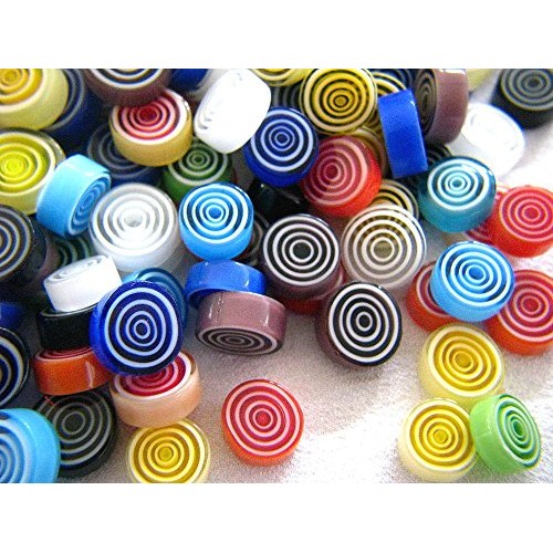 Devardi Glass COE 90 Millefiori Hi-Def Premium Fire-Polished Bulls...