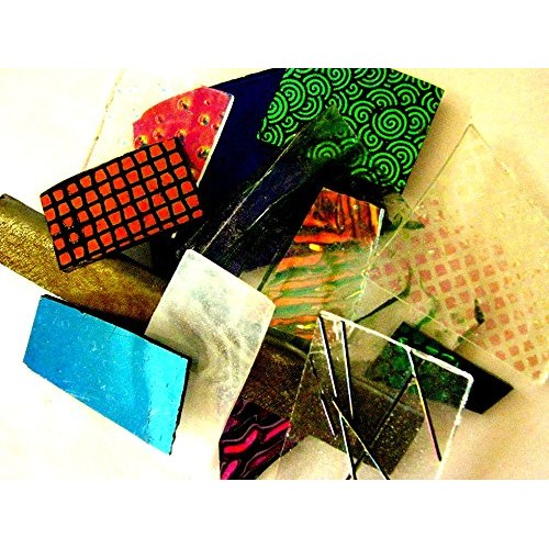 Devardi Glass Handmade COE 90 Fusible Dichroic & Sheet Glass 2oz Mix