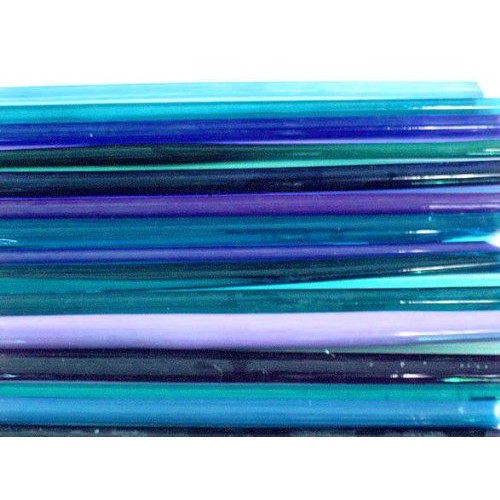 Devardi Glass Handmade Lampwork, Beadmaking Glass Rods, COE 104 Bl...