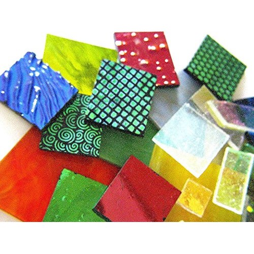 Devardi Glass Homemade COE 90 Dichroic & Fancy Sheet Glass Mix - F...