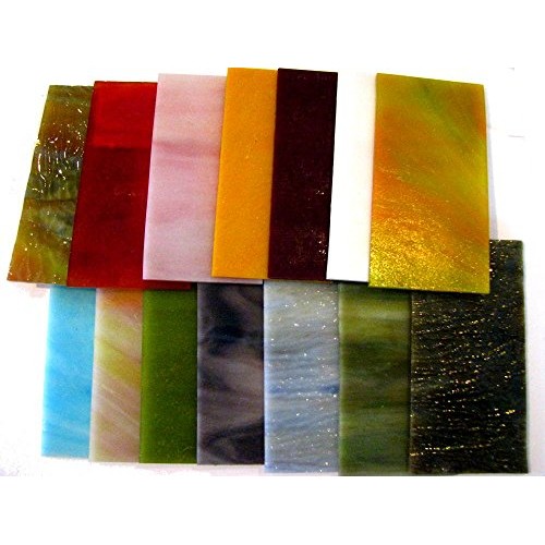 Devardi Glass Homemade COE 90 Dichroic & Fancy Sheet Glass Mix - F...