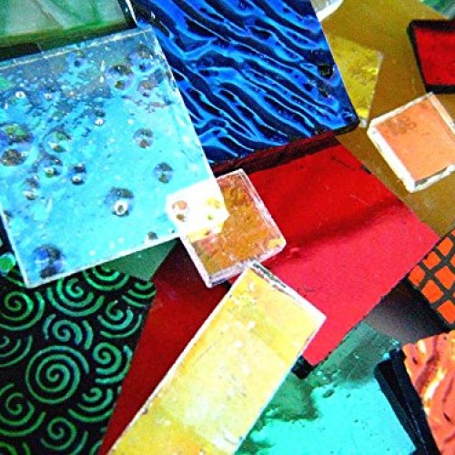 Devardi Glass Homemade COE 90 Dichroic & Fancy Sheet Glass Mix - F...
