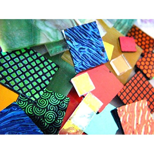 Devardi Glass Homemade COE 90 Dichroic & Fancy Sheet Glass Mix - F...