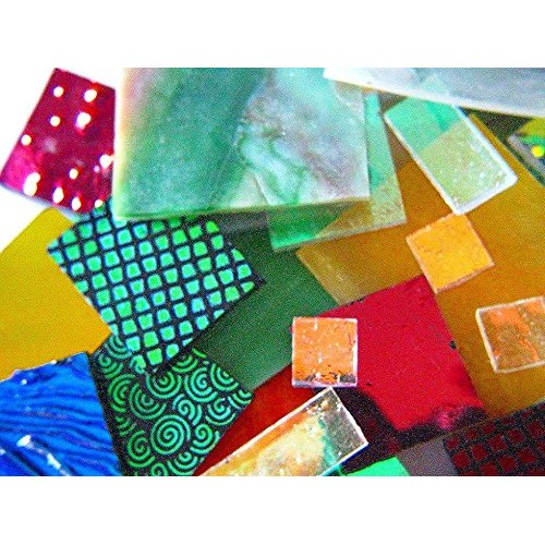 Devardi Glass Homemade COE 90 Dichroic & Fancy Sheet Glass Mix - F...