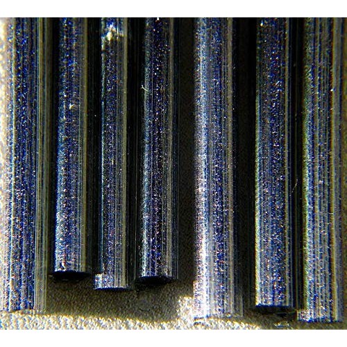 Devardi Glass Lampwork, Beadmaking Glass Rods, Clear Encased Cobal...