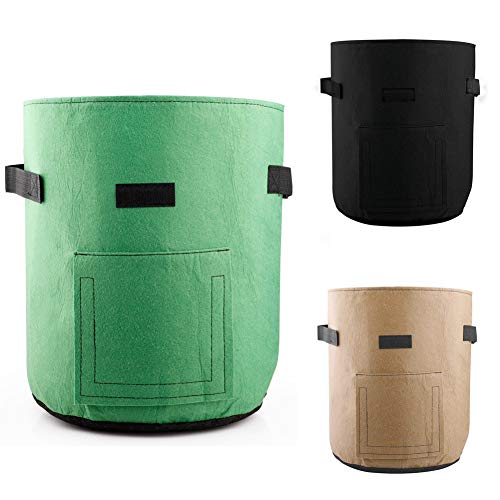Develoo 3PCS Potato Growing Bag, 10 Gallon Planter Bags Planting P...