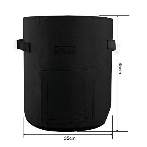 Develoo 3PCS Potato Growing Bag, 10 Gallon Planter Bags Planting P...