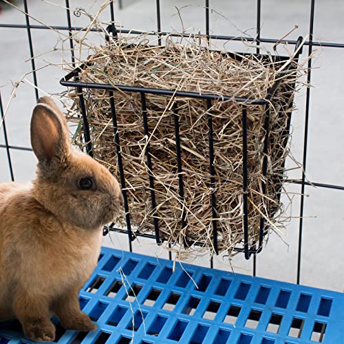 2PCS Rabbit Hay Feeder，Guinea Pig Hay Feeder with Heavy-Duty Meta...