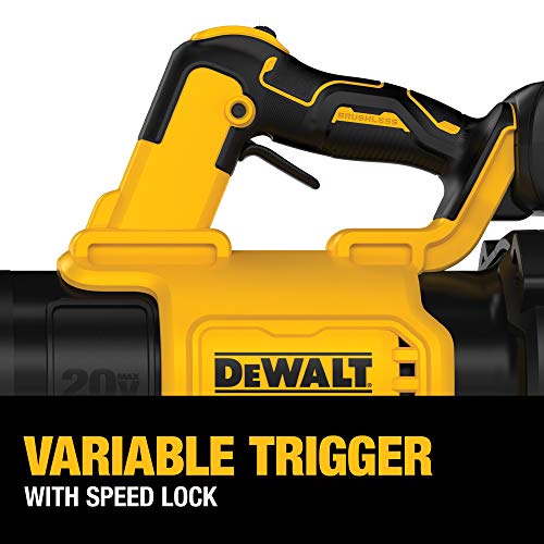 DEWALT 20V MAX XR Leaf Blower, Cordless, Handheld, 125-MPH, 450-CF...