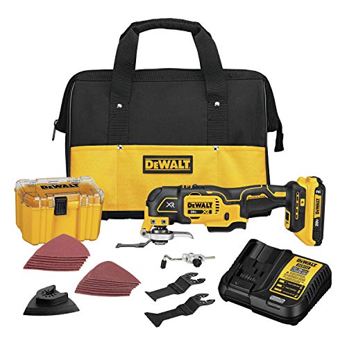 DEWALT 20V MAX XR Oscillating Multi-Tool Kit, Variable Speed DCS3...