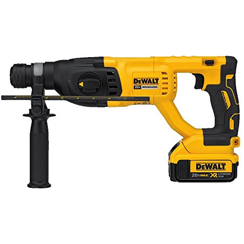 DEWALT 20V MAX XR Rotary Hammer Drill Kit, D-Handle, 1-Inch DCH13...