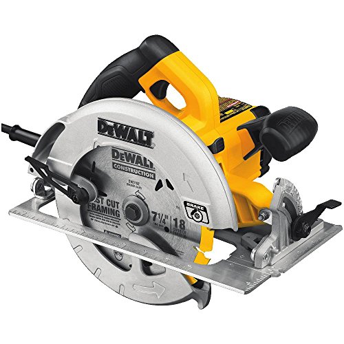 DEWALT 7-1/4-Inch Circular Saw with Electric Brake, 15-Amp DWE575SB