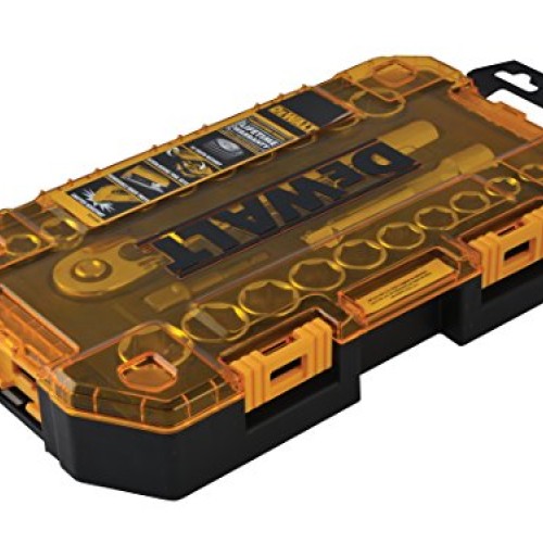 DEWALT Drive Socket Set, SAE/Metric, 1/2-Inch, 23-Piece DWMT73813