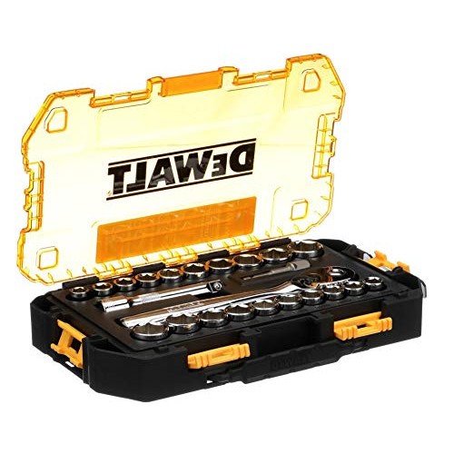 DEWALT Drive Socket Set, SAE/Metric, 1/2-Inch, 23-Piece DWMT73813