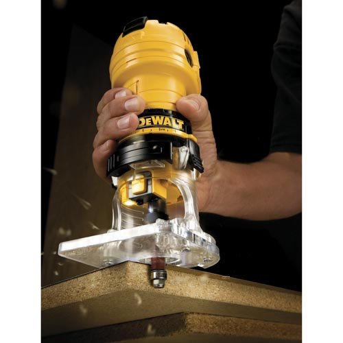 DEWALT DWE6000 4.5-Amp Single Speed 1/4-Inch Laminate Trimmer, Router