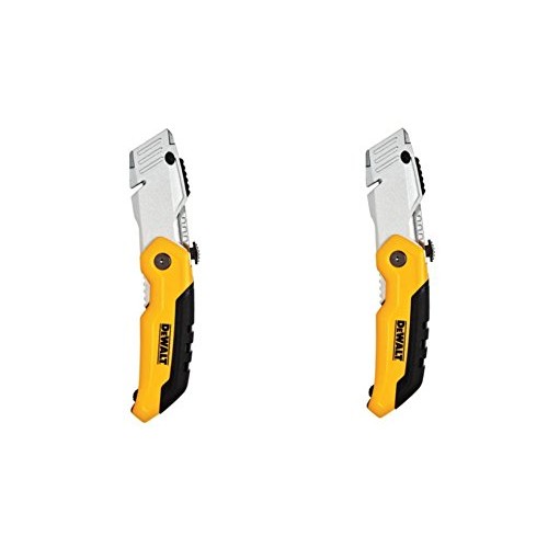 DEWALT DWHT10035L Folding Retractable Utility Knife Pack of 2