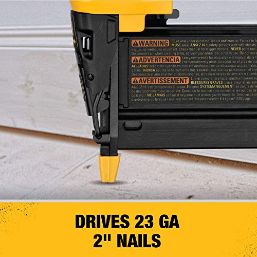 DEWALT Pin Nailer, 23 Gauge, 2-Inch DWFP2350K