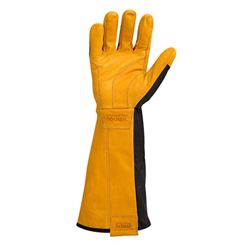 Dewalt Premium Leather Welding Gloves, Fire/Heat Resistant, Gauntl...