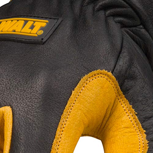 Dewalt Premium Leather Welding Gloves, Fire/Heat Resistant, Gauntl...