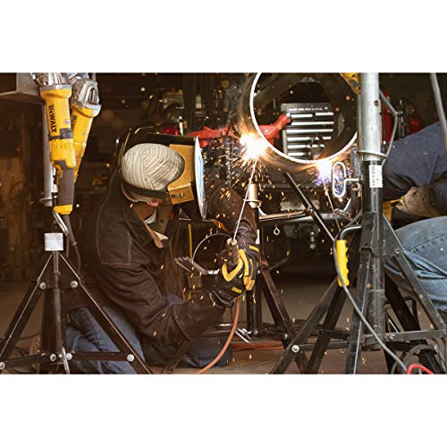 Dewalt Premium Leather Welding Gloves, Fire/Heat Resistant, Gauntl...