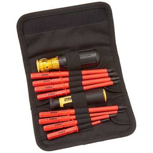 DEWALT Screwdriver Set, Insulated Set, Vinyl Grip, 10-Piece DWHT6...