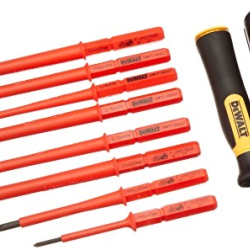DEWALT Screwdriver Set, Insulated Set, Vinyl Grip, 10-Piece DWHT6...