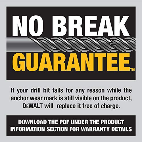 DEWALT SDS+ Hammer Bit, Rock Carbide, 1-1/8-Inch x 8-Inch x 10-Inc...