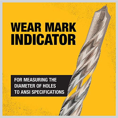DEWALT SDS+ Hammer Bit, Rock Carbide, 1-1/8-Inch x 8-Inch x 10-Inc...