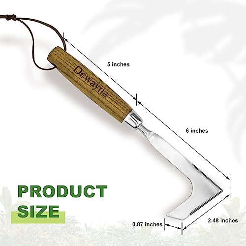 Dewayna Crack Weeder, L-Shaped Stainless Steel Crevice Weeding Too...