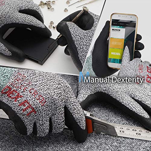 DEX FIT A2 Cut Resistant Gloves CR533, 3D Comfort Stretch Fit, Pow...