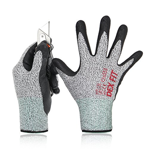 DEX FIT Level 5 Cut Resistant Gloves Cru553, 3D Comfort Stretch Fi...
