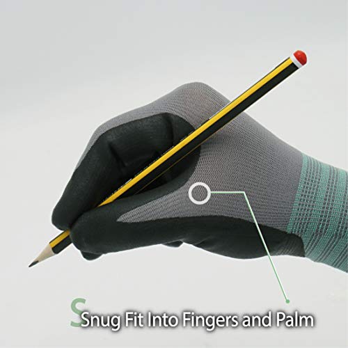 DEX FIT Nitrile Work Gloves FN320, 3D Comfort Stretch Fit, Power G...