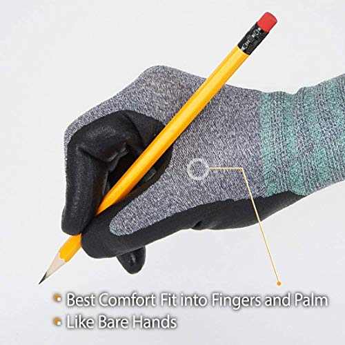 DEX FIT Nitrile Work Gloves FN330, 3D Comfort Stretch Fit, Durable...