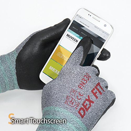 DEX FIT Nitrile Work Gloves FN330, 3D Comfort Stretch Fit, Power G...