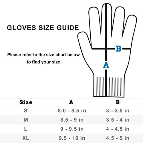 DEYAN Cut Resistant Gloves - 2 Pairs Food Grade Safety Cutting Glo...