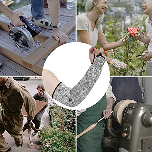 DEYAN Cut Resistant Sleeves, Level 5 Arm Protection Sleeves with T...