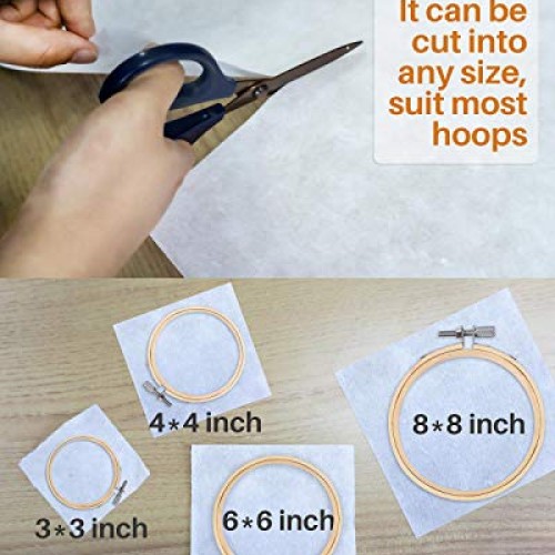 Embroidery Stabilizers, 12 in X 50 Yard Tear Away Stabilizers for ...