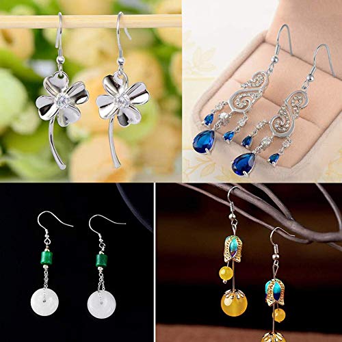 Earring Hooks with Ball and Coil,18mm Earring Hooks,200 pcs Fish H...