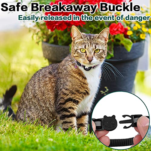 Airtag Cat Collar Breakaway, Reflective Kitten Collar with Apple A...