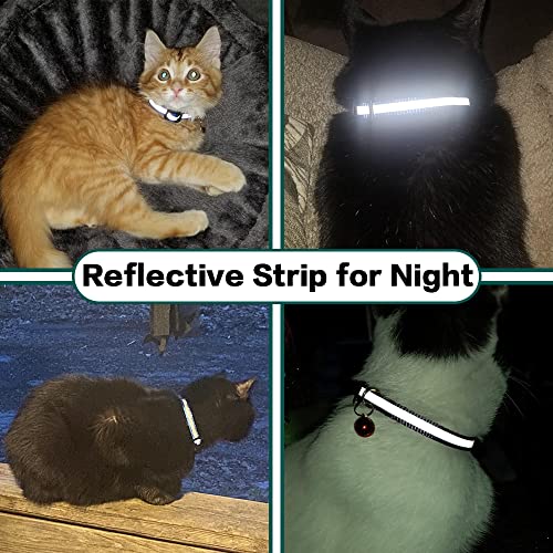 Airtag Cat Collar Breakaway, Reflective Kitten Collar with Apple A...