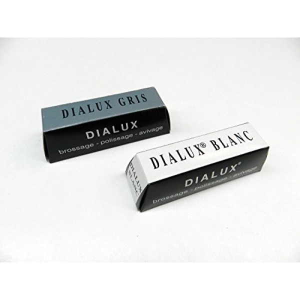 Dialux Metal Polishing Compound White, Green Grey and Red 4oz 1/4b bars