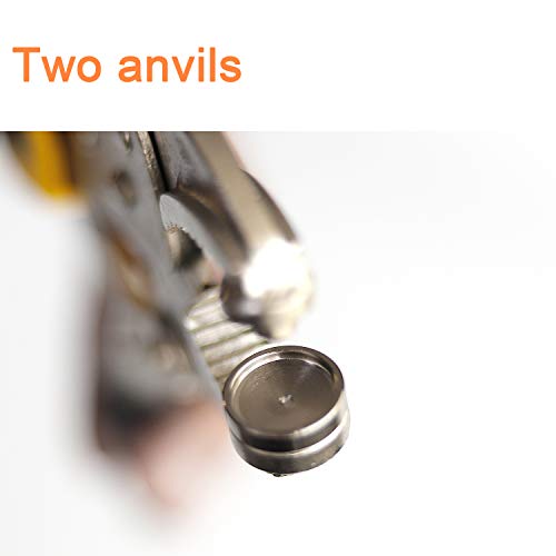 DianMan Heavy-Duty Snap Fastener Pliers Adjustable Setter, 2 Inte...