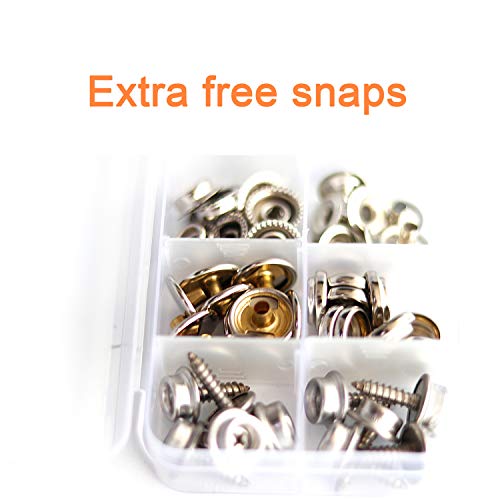 DianMan Heavy-Duty Snap Fastener Pliers Adjustable Setter, 2 Inte...