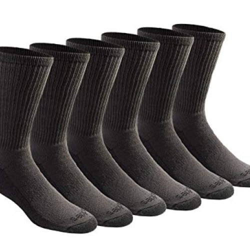 Dickies Mens Multi-Pack Dri-Tech Moisture Control Crew Socks, Cha...