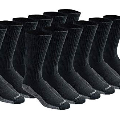 Dickies Mens Petite Multi-Pack Dri-Tech Moisture Control Crew Soc...