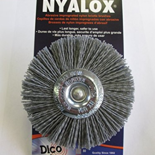 Dico 541-772-4 Nyalox Wheel Brush 4-Inch Grey 80 Grit
