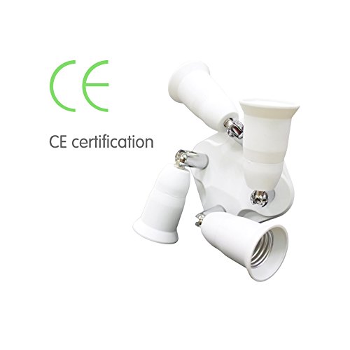 DiCUNO 3 in 1 E26 Splitter Socket Adapter, E26 Standard LED Bulbs ...