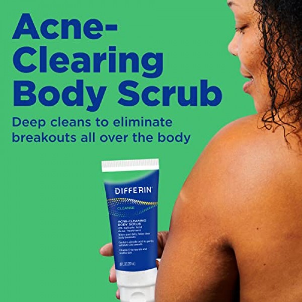 Differin Body Scrub with Salicylic Acid Acne Clearing Improves Ton...